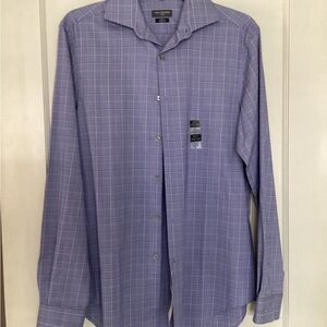 Van Heusen Men's Blue Checkered Shirt